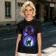 Olive T-Shirt Featuring Galactus Holding Silhouetted Superheroes