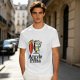 Olive T-Shirt with Surfer Pizza Character and Argyle Pizza Print