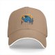 Black baseball cap with cookie monster godzilla and cookie print