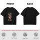 Olive graphic t-shirt with 'I can be a real devil before my coffee' print