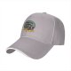 Black baseball cap with raccoon graphic and 'Eat Trash' text