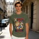 Treasure Hunter Wanted Cat Graphic T-Shirt Design