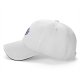 Black baseball cap with cartoon poop graphic and text print