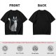 Olive T-Shirt With Cool Gray Cat Wearing Sunglasses Print
