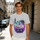 Olive T-Shirt With Galaxy Ramen Bowl Kawaii Graphic