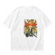 Olive graphic t-shirt with Dark Souls metal-style print