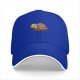 Black Baseball Cap With Cute Sad Turtle Graphic Design