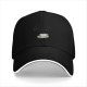 Black Baseball Cap with Coffee Cup and Saucer Graphic
