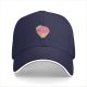 Black Baseball Cap with Cute Melting Ice Cream Cone Graphic