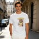 Owl Holding Coffee Mug Graphic Olive T-Shirt