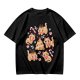 Olive Green Christmas Cat Gingerbread Graphic T-Shirt