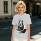 Olive T-Shirt With Panda Eating Ramen Graphic Print