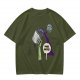 Olive Zombie Hand Holding Coffee Mug 'More Coffee!' Graphic T-Shirt