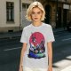 Olive T-Shirt With Anxious Sushi Characters In Soy Sauce Bowl Print