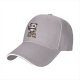 Black baseball cap with panda warrior 'I paused my quest to be here' print