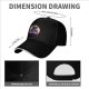 Black baseball cap with Toothless dragon and moon graphic