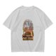 Olive T-Shirt With Sacred Fast Food Combo Graphic Print