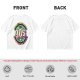Olive green graphic t-shirt with 90s nostalgic print