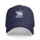 Black Baseball Cap With Shark 'I'm Not Angry Just Hungry' Print