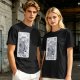 Olive T-Shirt With The Wizard Tarot Card Style Graphic Print