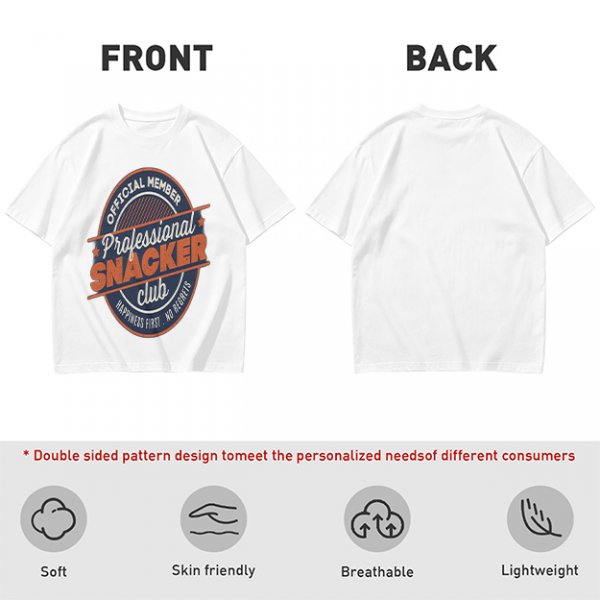 Olive T-Shirt with Professional Snacker Club Official Member Print