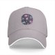 Black Baseball Cap with Cute Chibi Fantasy Character Print