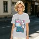 Olive T-Shirt With Cute Artist Cat Art Because Murder Is Wrong Print