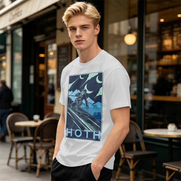 Hoth Skiing Graphic Tee for Winter Sports Fans