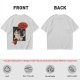Olive cat graphic t-shirt with 'I don't wanna adult' print