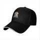 Black Baseball Cap With Themed Fantasy Warrior Art Print