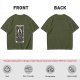 Olive T-Shirt with Urianger Tarot Card Style Graphic Print