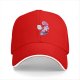 Black Baseball Cap With Cute Halloween Monster Cat Print