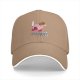 Black baseball cap with Kirby holding cake and knife, text 'Calm Down I'm Only Here For The Cake'