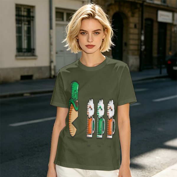 St Patricks Day Leprechaun Hat Beer Mug Graphic T-Shirt