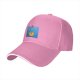 Black Baseball Cap With Underwater Pac-Man Graphic Print