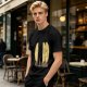 Olive T-Shirt With Funny Taco Characters Around A Campfire