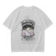 Olive t-shirt with exhausted unicorn hippo graphic and funny text