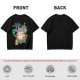 My Neighbor Totoro Graphic T-Shirt with Anime Characters and Leaves