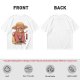 Olive T-Shirt With Monkey In Straw Hat Pirate Print