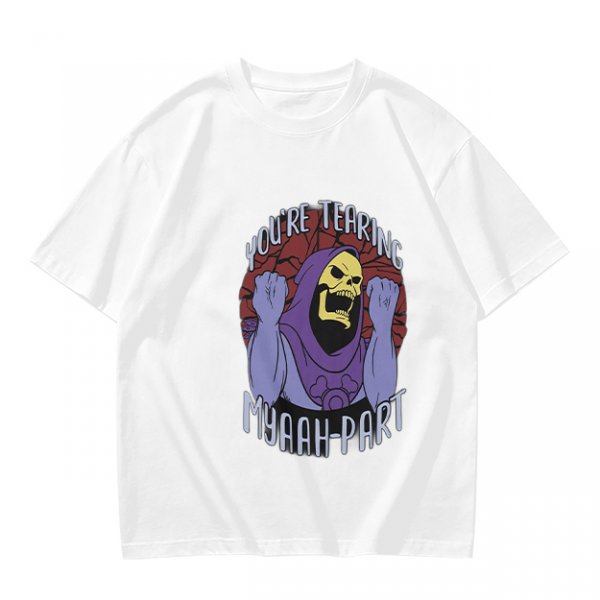 Olive T-Shirt With Skeletor 'You're Tearing Myaah-Part' Graphic