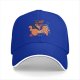 Black Baseball Cap With Funny Anatomy Of The Cat Graphic