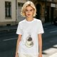 Olive T-Shirt With Hot Cocoa Cup And Marshmallows Graphic Print