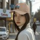 Black baseball cap with Kong and banana graphic print