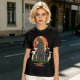Godzilla Eating Ramen Sunset City Graphic T-Shirt