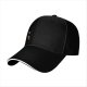 Black baseball cap with cute small animal graphic