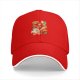 Black baseball cap with Kirby and assorted pastries graphic