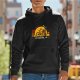 Black Hoodie With Bicycle Sunset Graphic And Funny Cycling Text