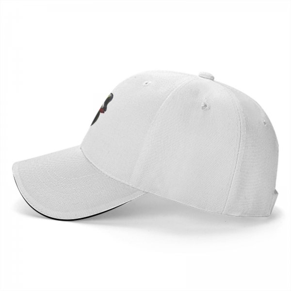 Black baseball cap with Pew Pew Fighters space gun graphic