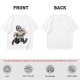 Olive T-Shirt with Cartoon Jason Voorhees Graphic Print