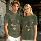 Olive T-Shirt With Try Again Later Fortune Cookie Print